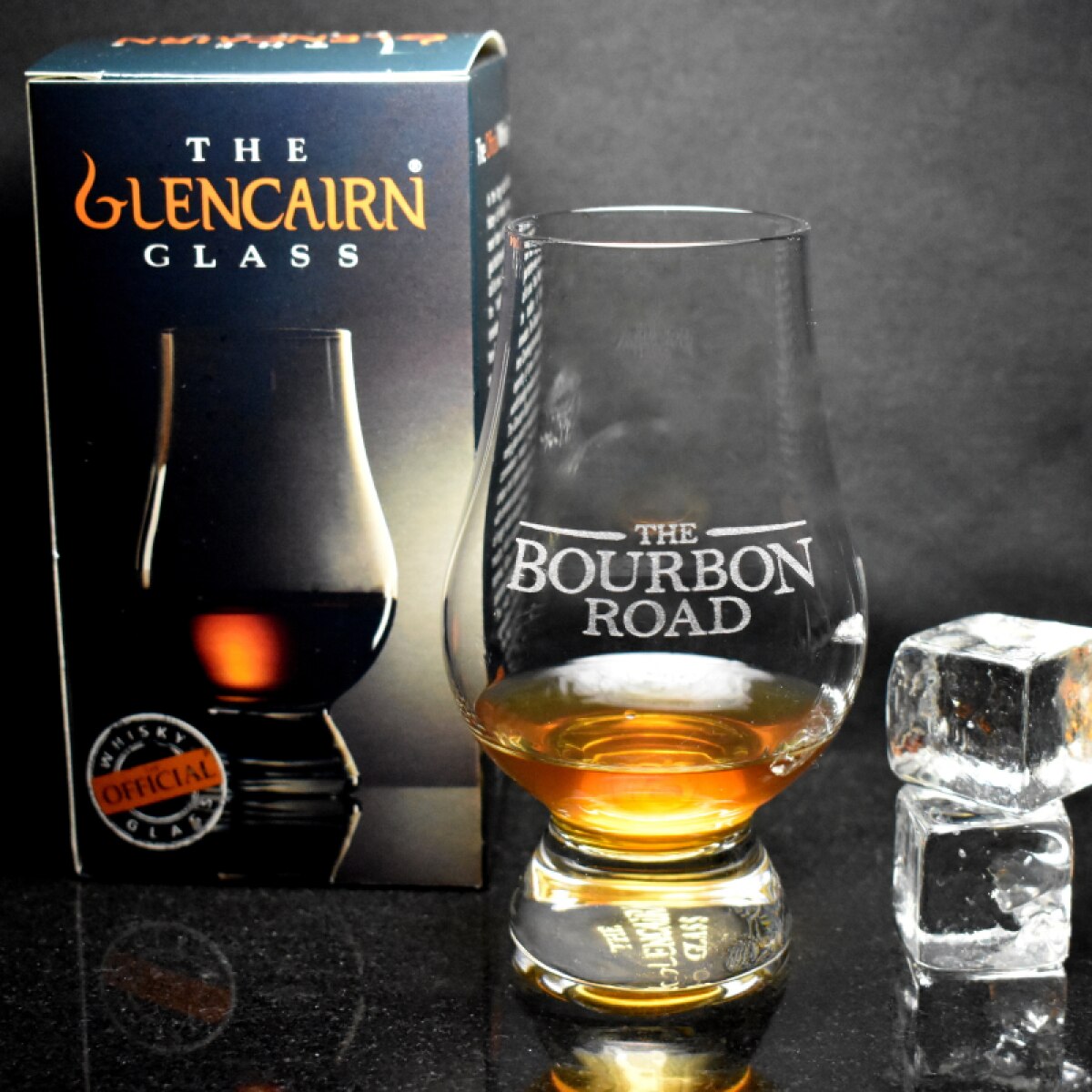 The Bourbon Road Glencairn Whisky Glass